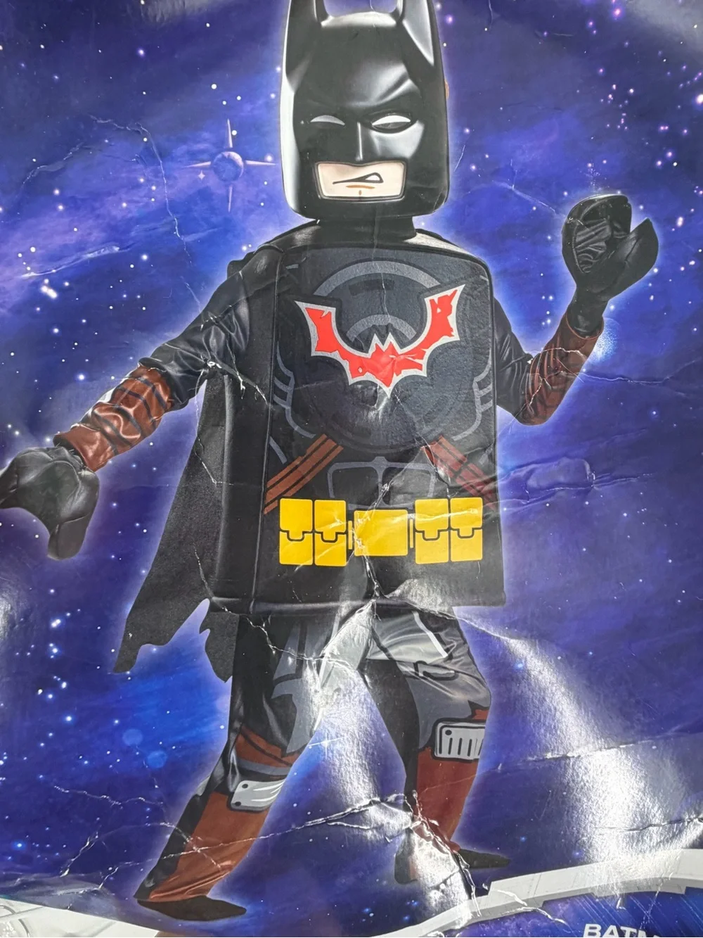 Lego Batman Boys Kids Halloween Dress Up Costume Costume – Size 7–8 Mask Tunic